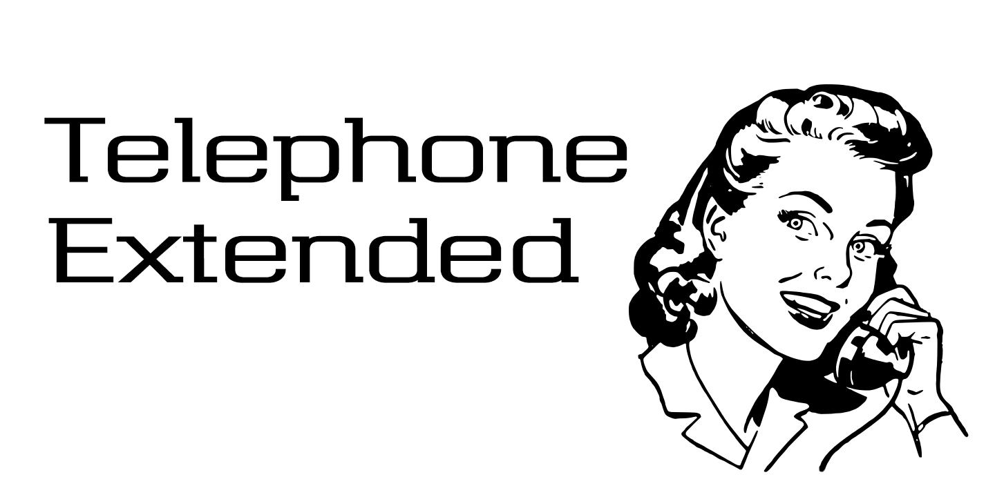 Telephone Extended Font Family by K-Type | Font Bros
