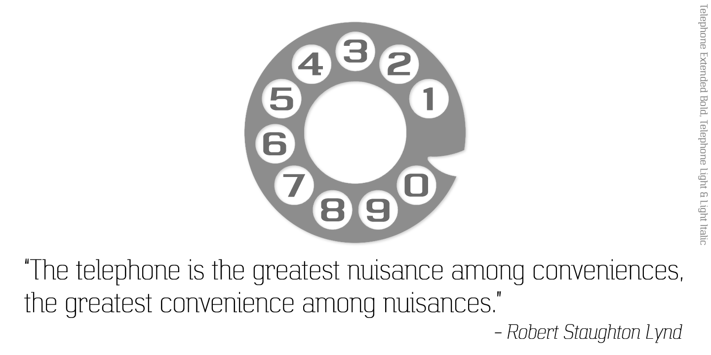 Telephone Extended Font Family by K-Type | Font Bros