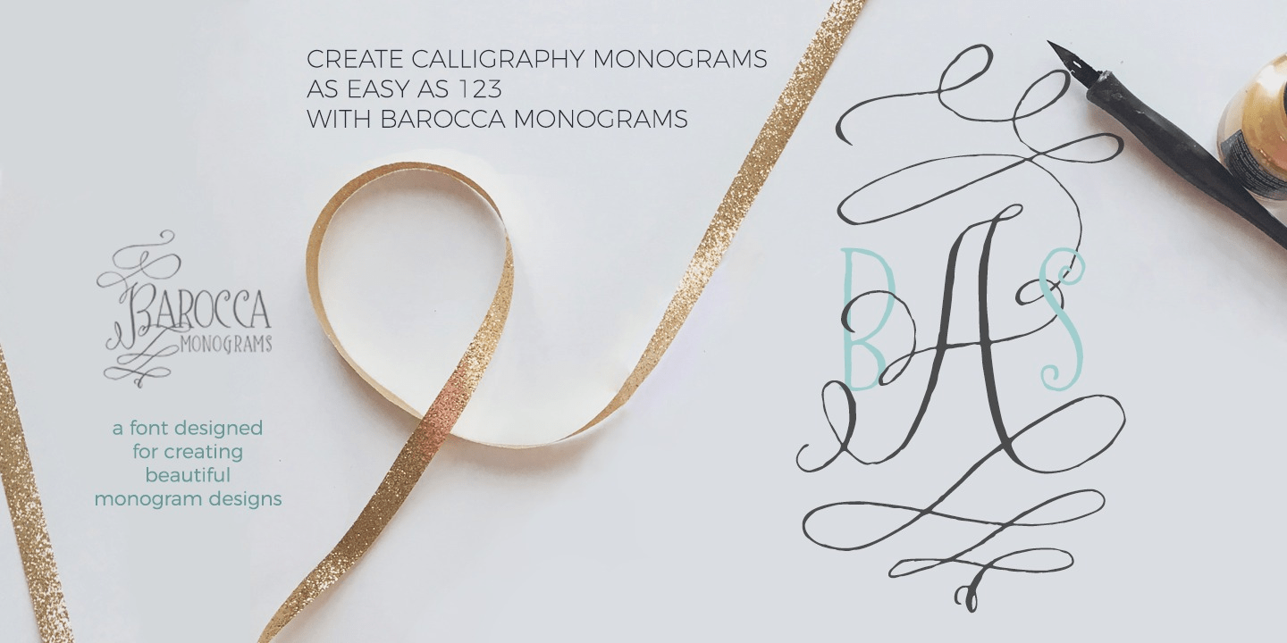 Barocca Monograms Font Family by Tart Workshop | Font Bros