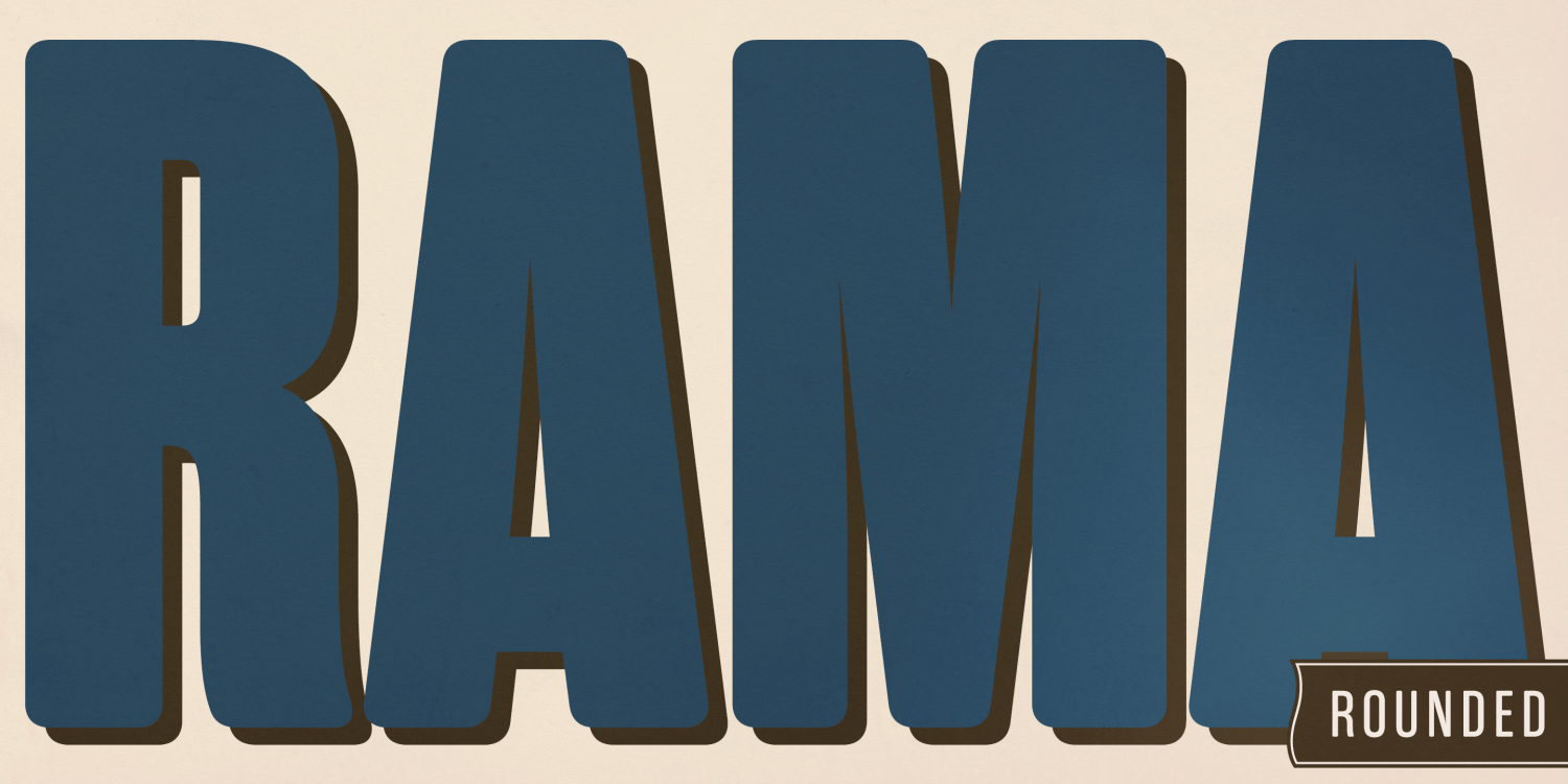 Rama Gothic Rounded Font Family by Flat-It | Font Bros