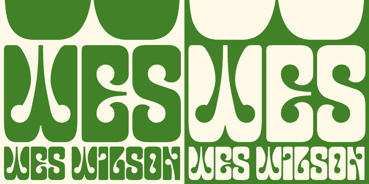 Wes Wilson Font Poster #1