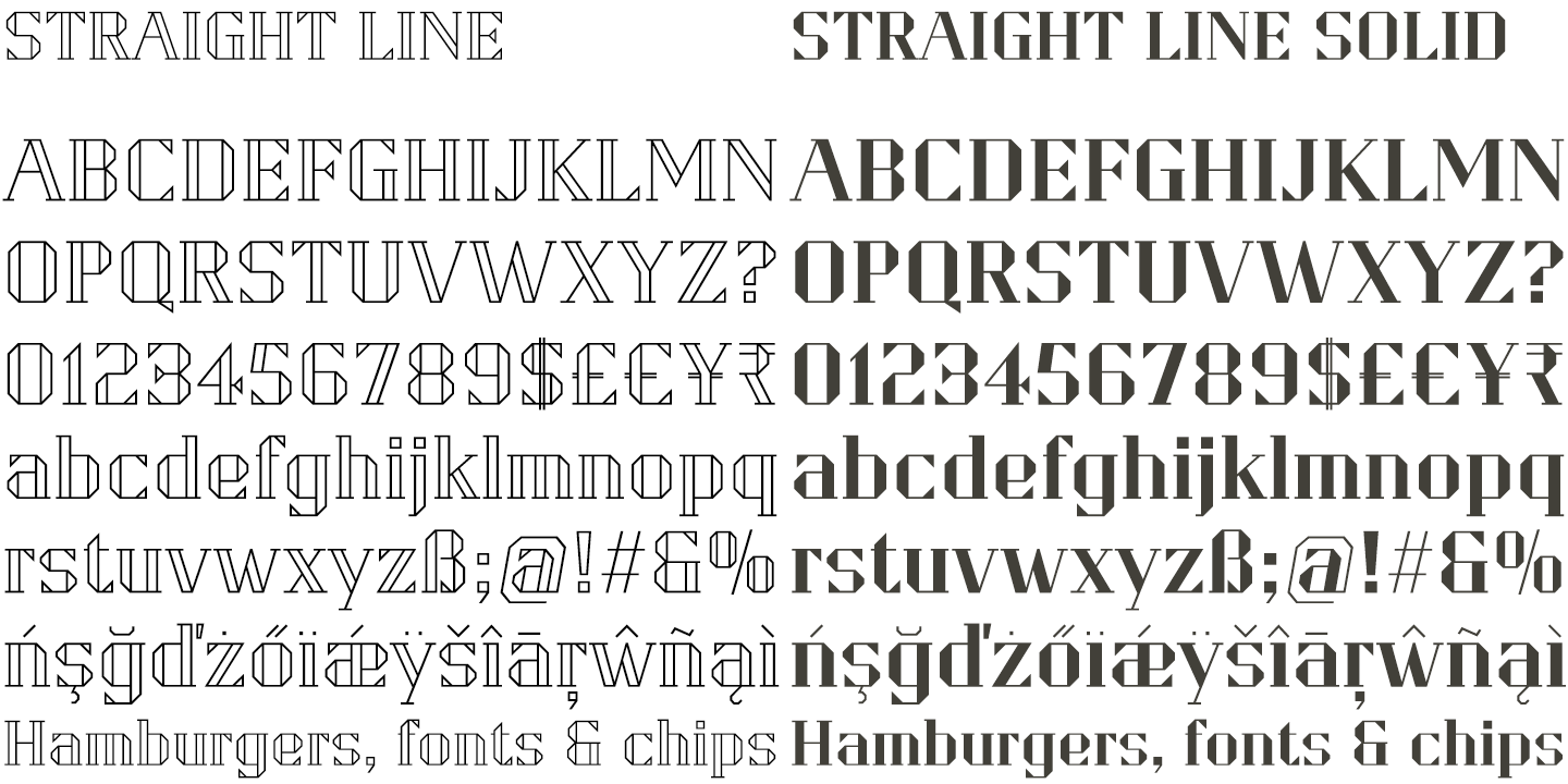 Straight Line Font Family by K-Type | Font Bros