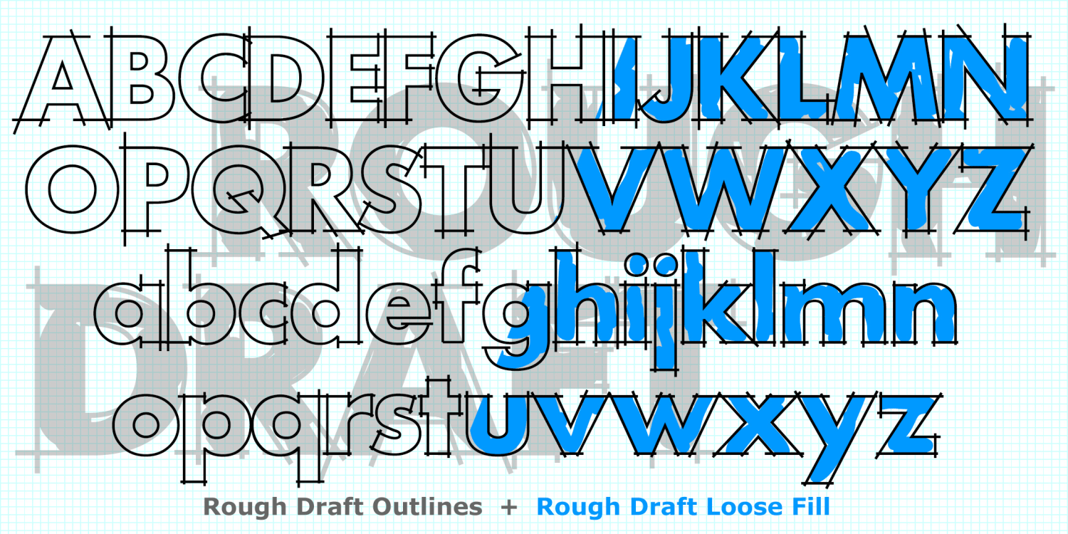 Rough Draft Font Family by Harold's Fonts | Font Bros