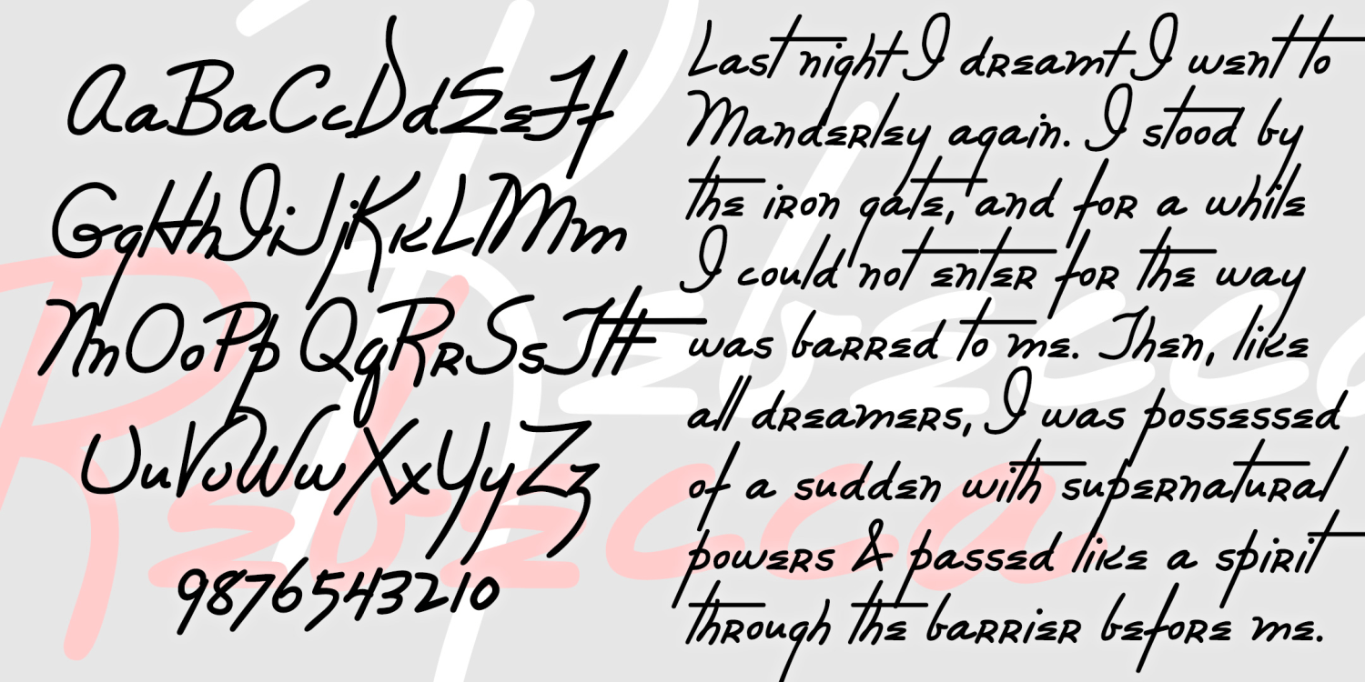 Rebecca Font Family by Harold's Fonts | Font Bros