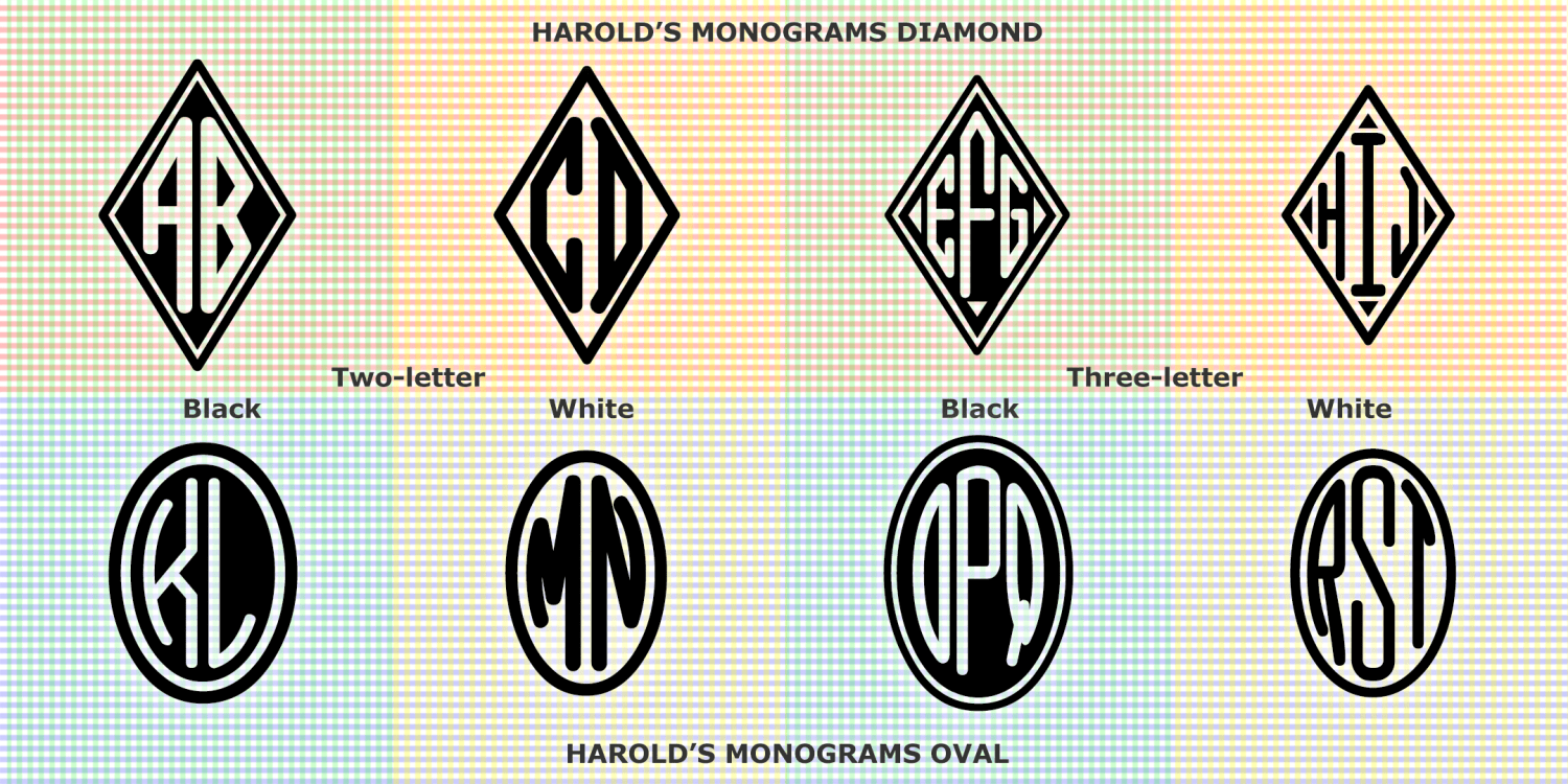 Harold's Monograms Font Family by Harold's Fonts | Font Bros