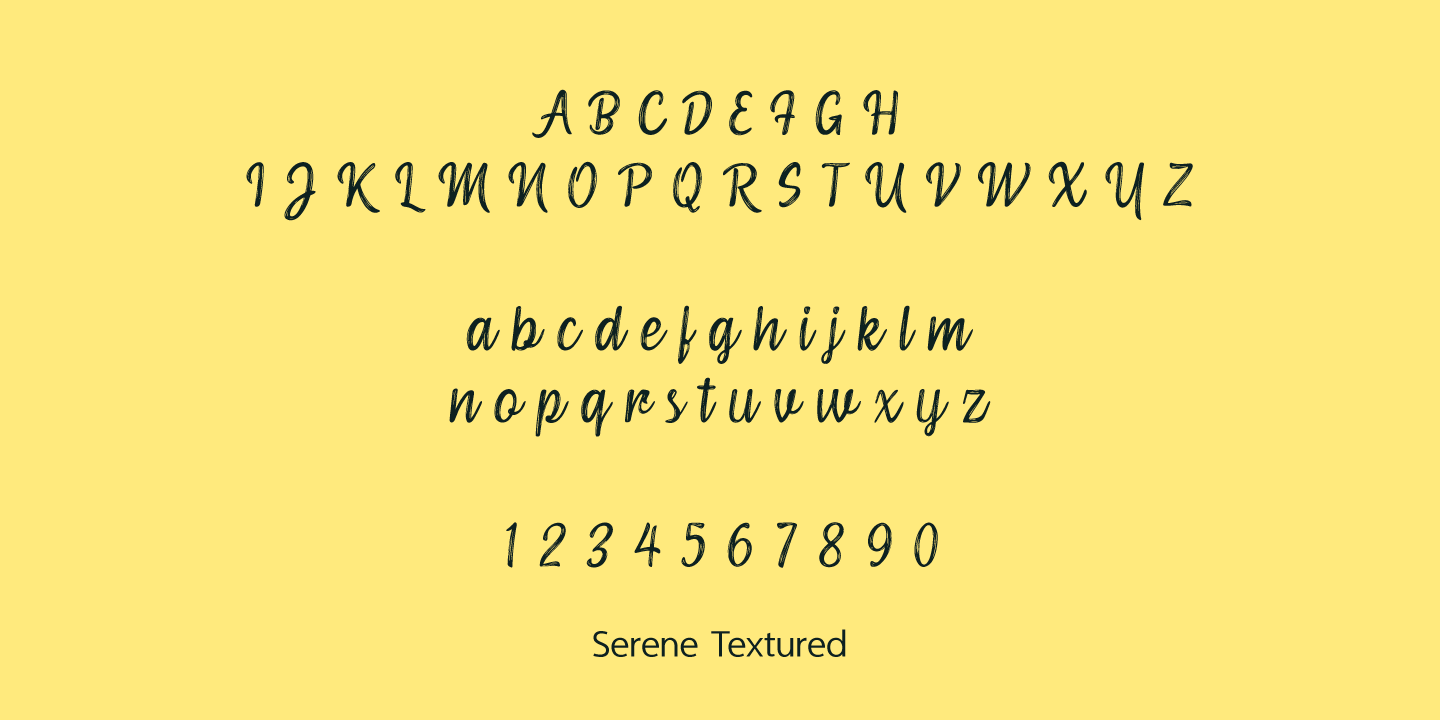 Serene Textured Script Font Family by Pedro Teixeira Type Foundry ...