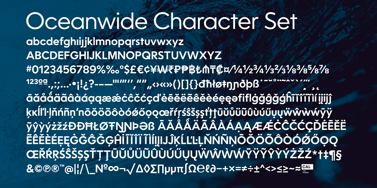 Oceanwide Pro Font Family by California Type Foundry Font Bros