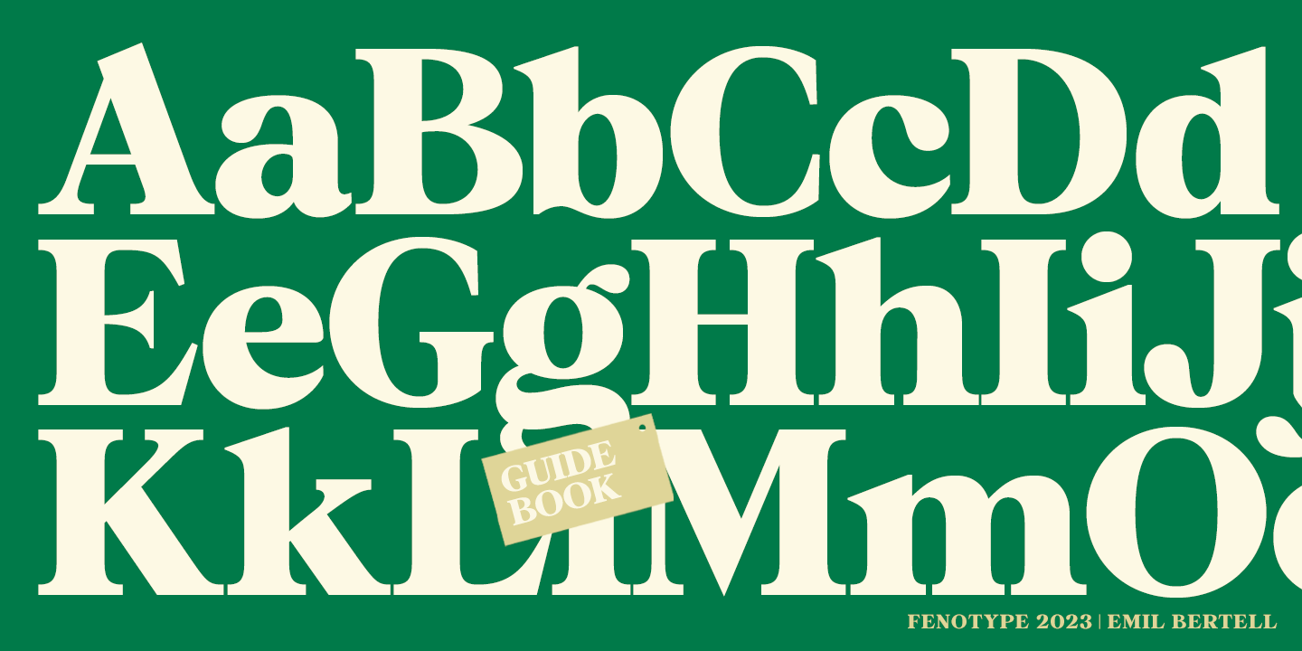 Eguide Font Guidebook Font Family by Fenotype | Font Bros